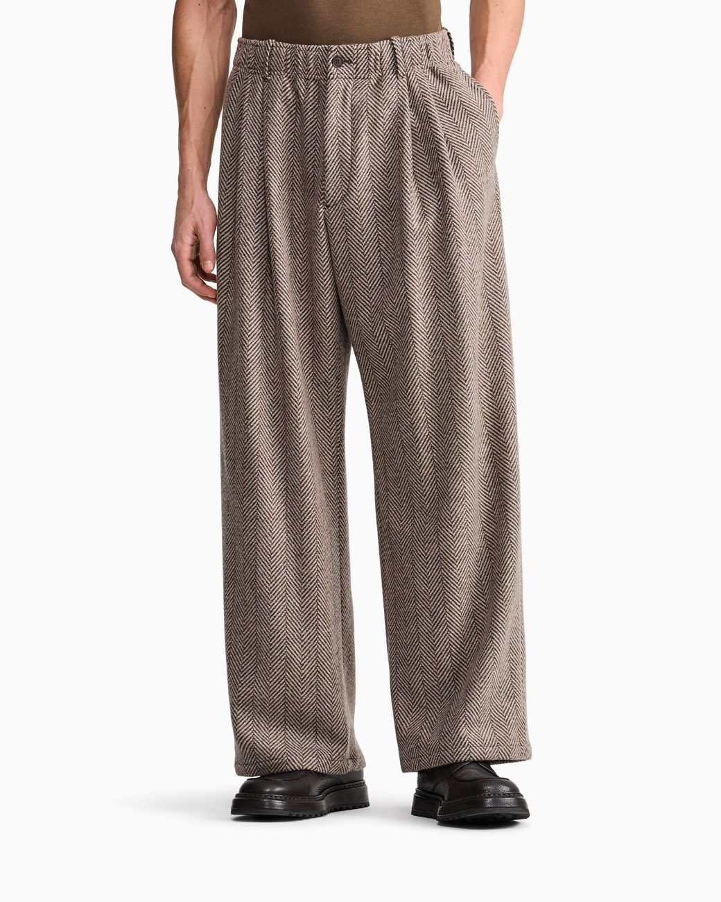 Giorgio Armani Gray Trouser Oversized for men