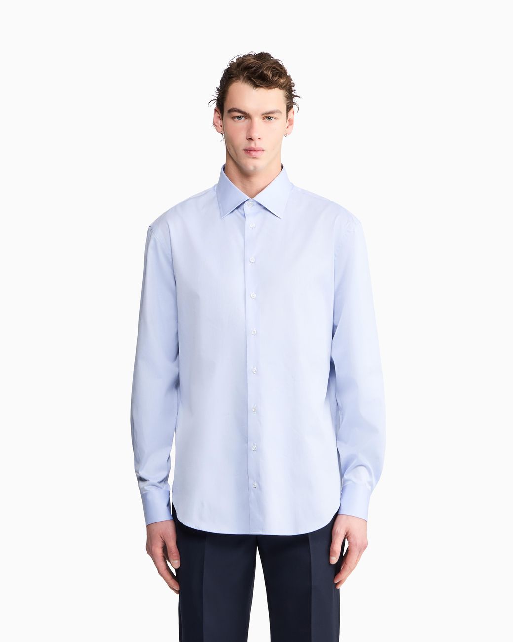 Giorgio Armani Blue Regular-Fit Shirt for men