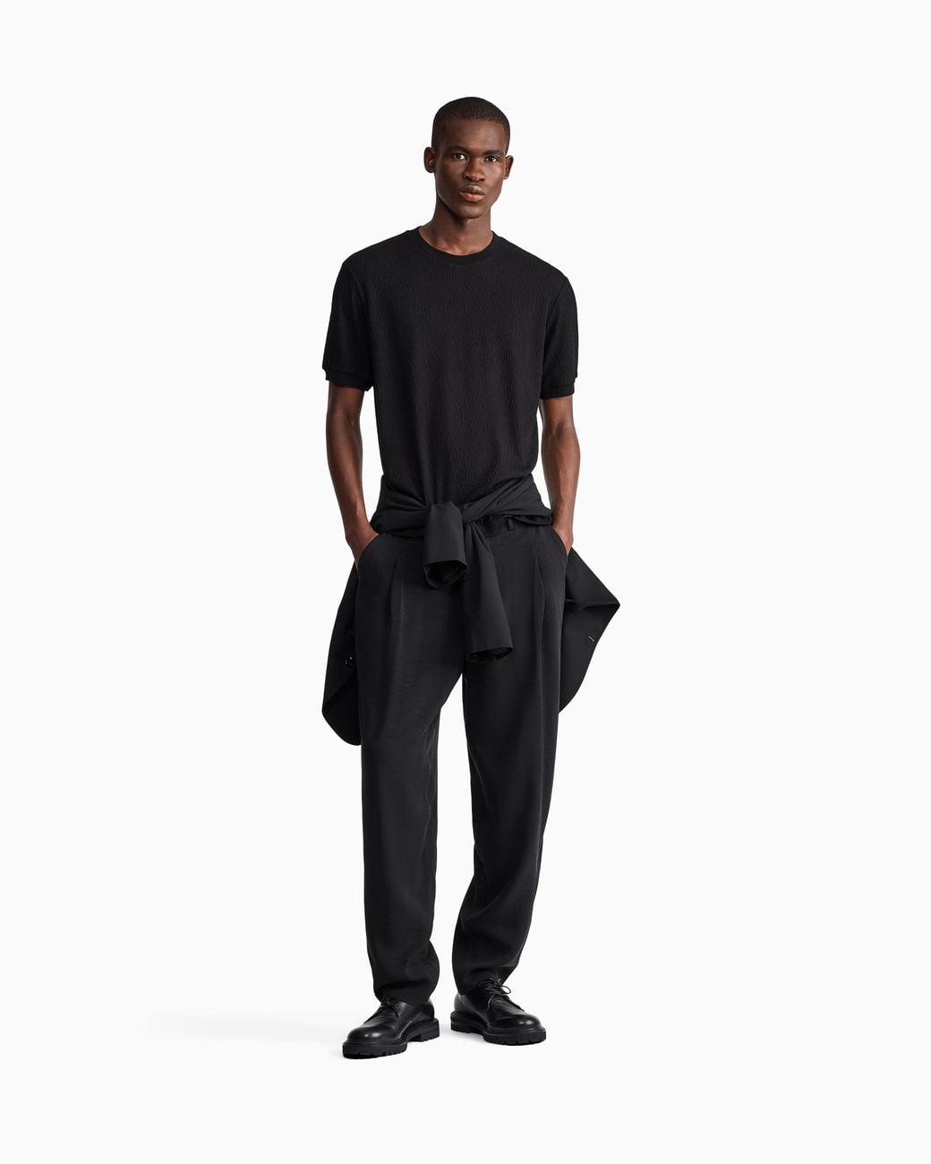 Giorgio Armani Black T-Shirt Regular Fit for men