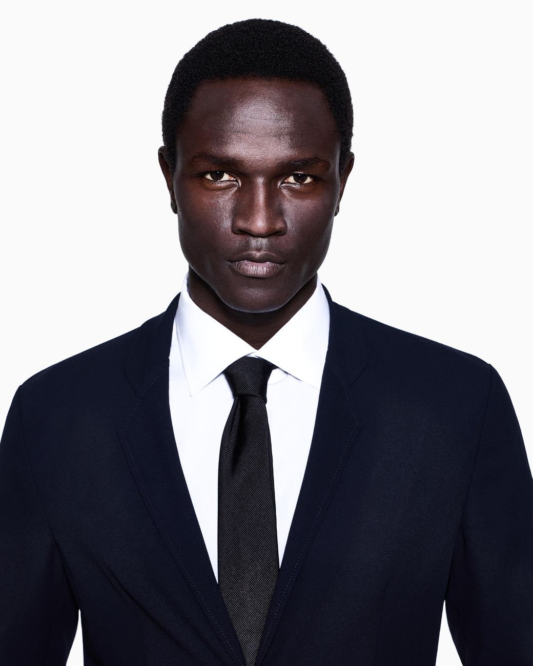 Giorgio Armani Blue Wool Crêpe Single-Breasted Jacket for men