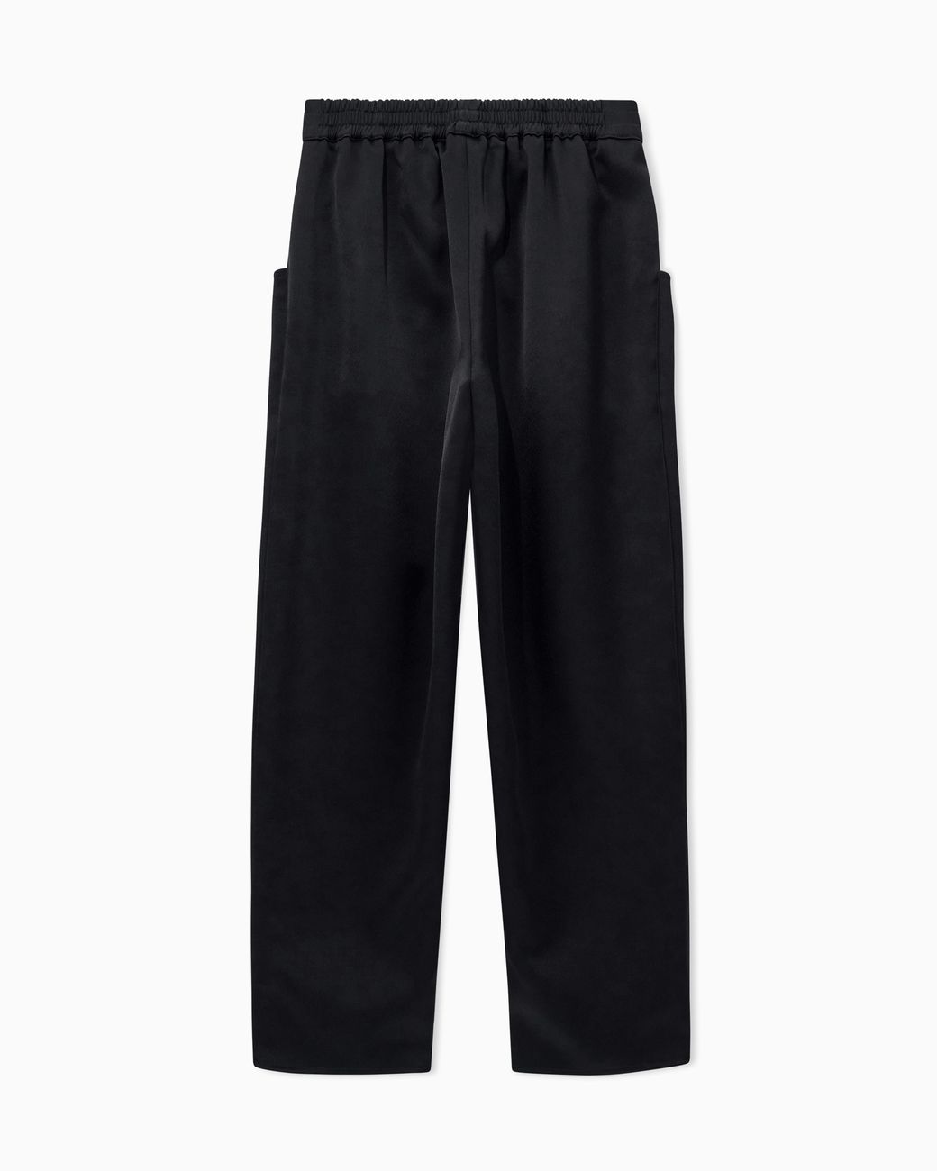 Giorgio Armani Blue Trousers Techno Duchesse Oversized Fit With Front Pockets