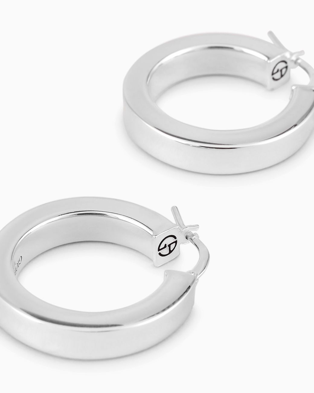 Giorgio Armani White Sterling Earrings