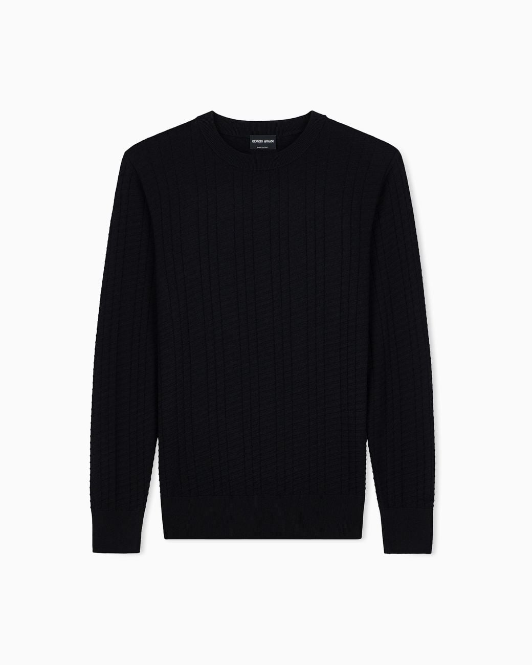 Giorgio Armani Blue Crewneck Sweater for men