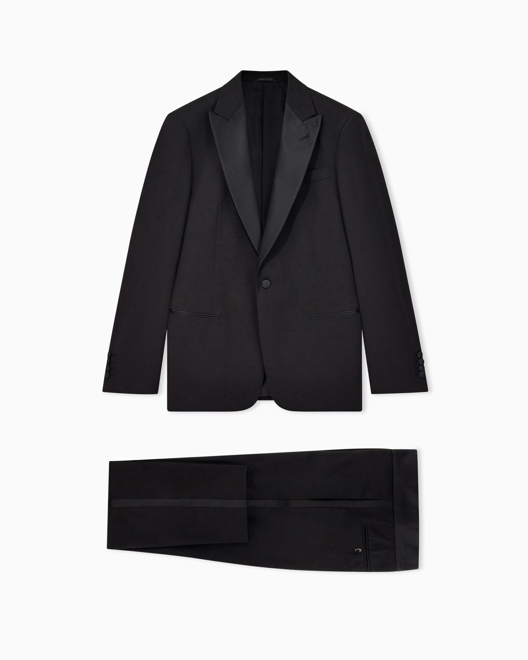 Giorgio Armani Black Single-Breasted Soft Line Tuxedo for men