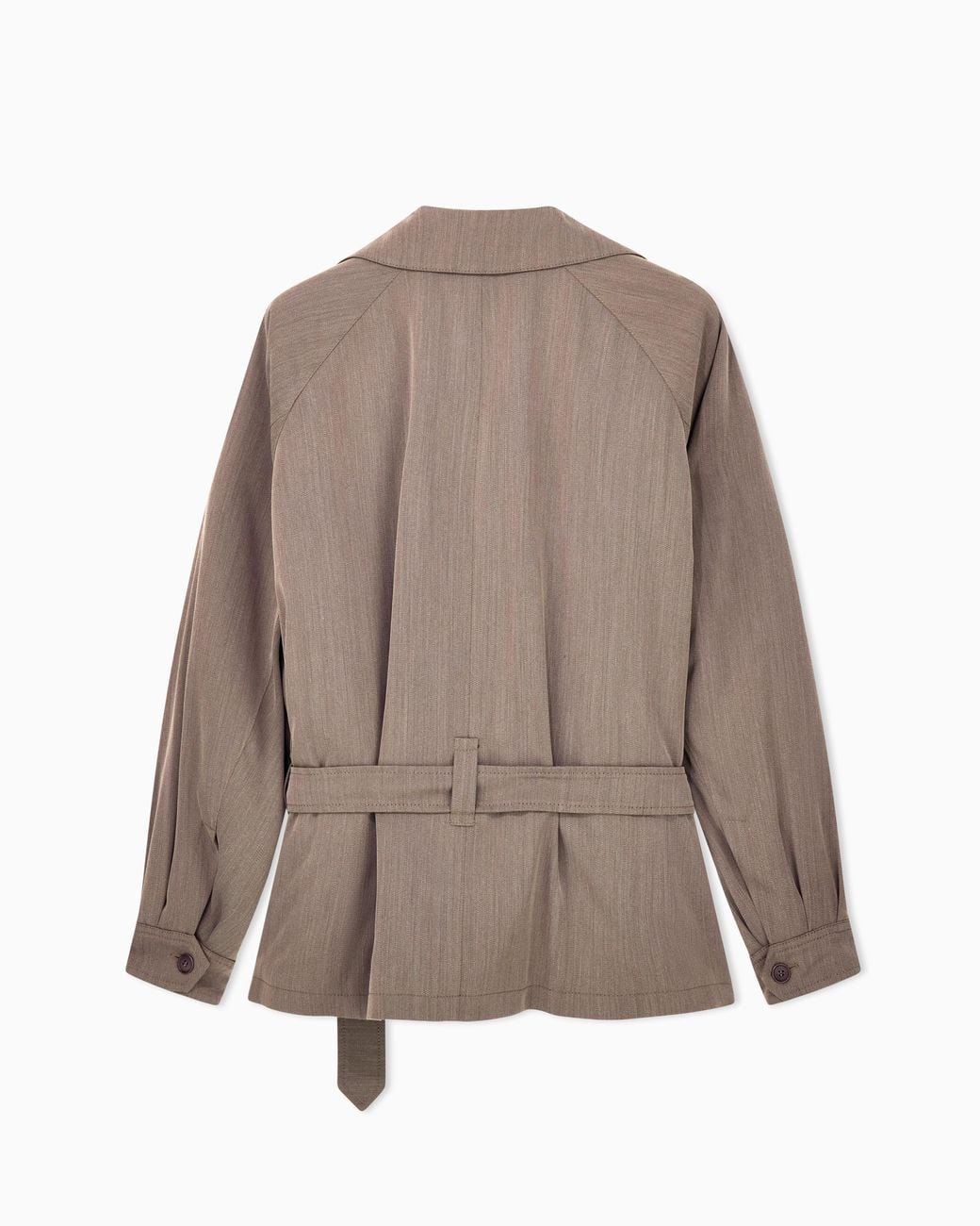 Giorgio Armani Brown Oversized-Fit Caban Coat for men