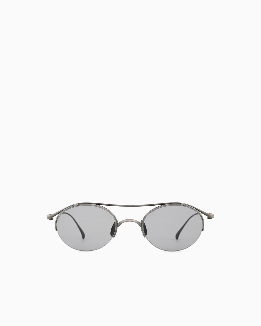 Giorgio Armani Metallic Oval Sunglasses for men