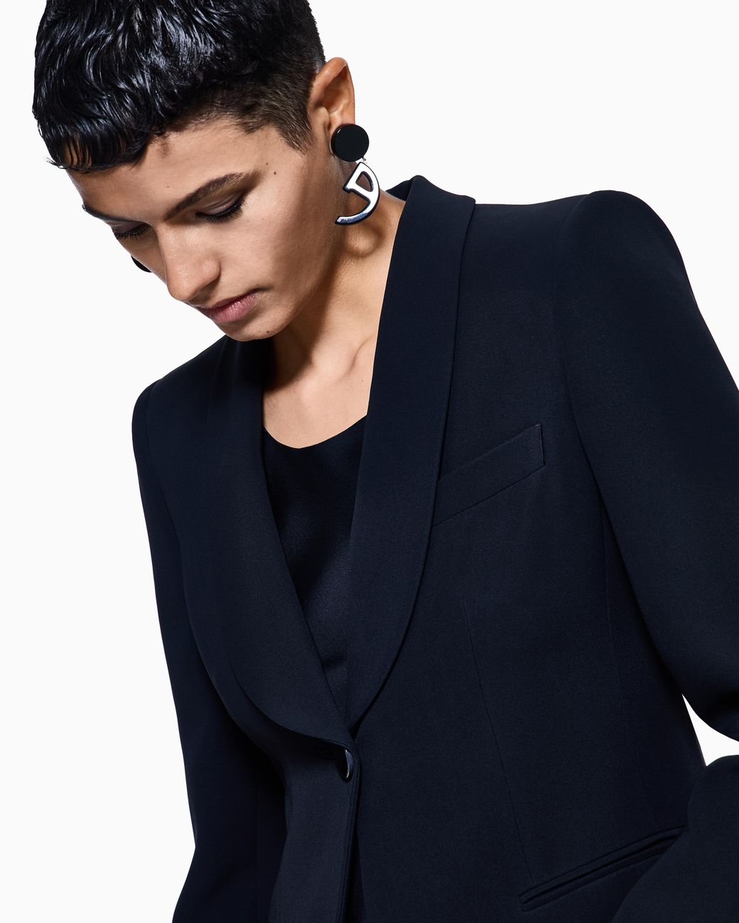 Giorgio Armani Black Pure Silk Tuxedo