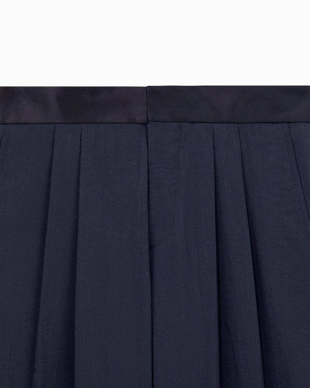 Giorgio Armani Blue Double Pleat Trousers for men