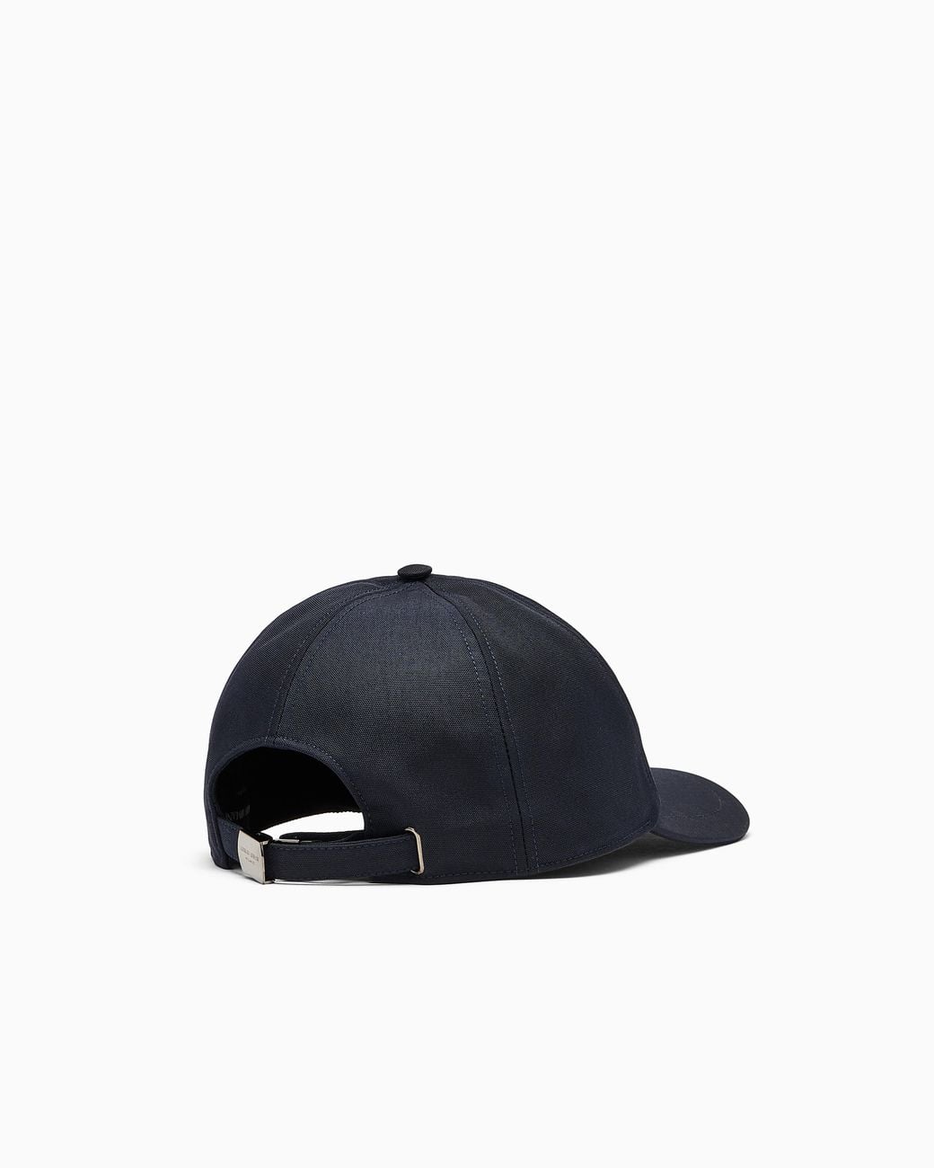 Giorgio Armani Blue Technical Fabric Baseball Cap With Leather Logo for men
