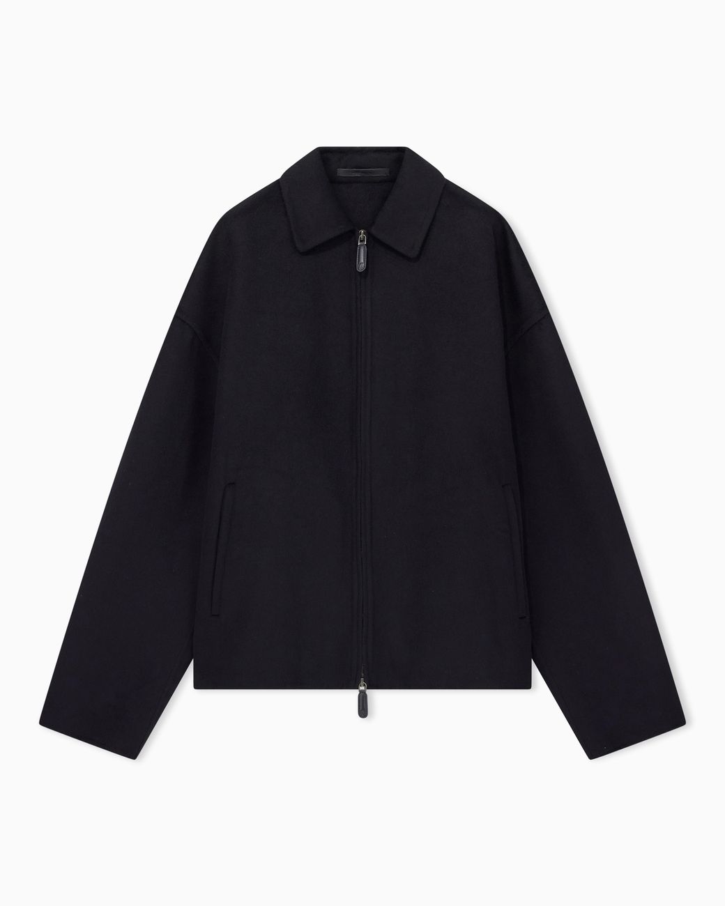Giorgio Armani Black Double Cashmere Cloth Blouson for men