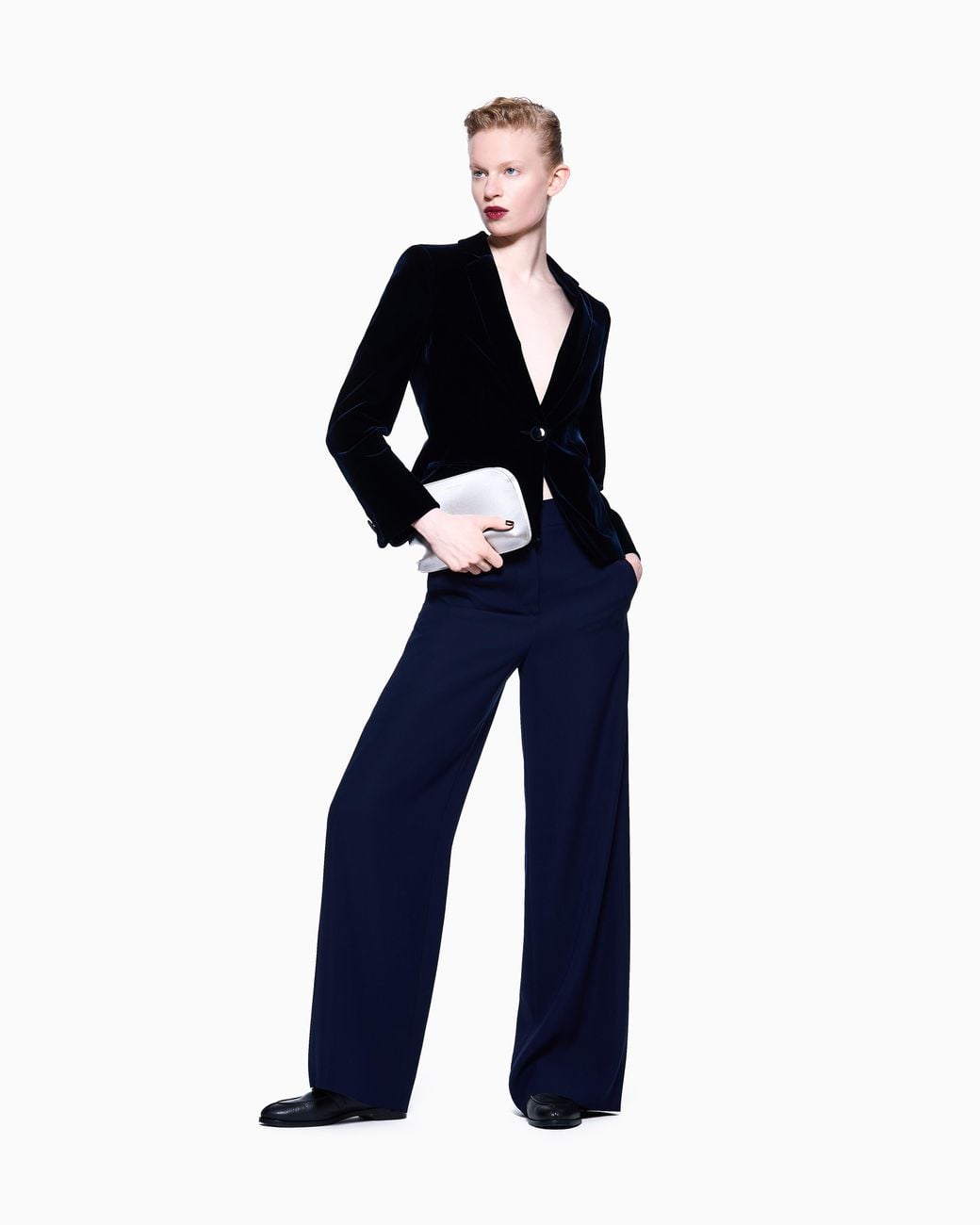 Giorgio Armani Blue Single-Breasted Jacket