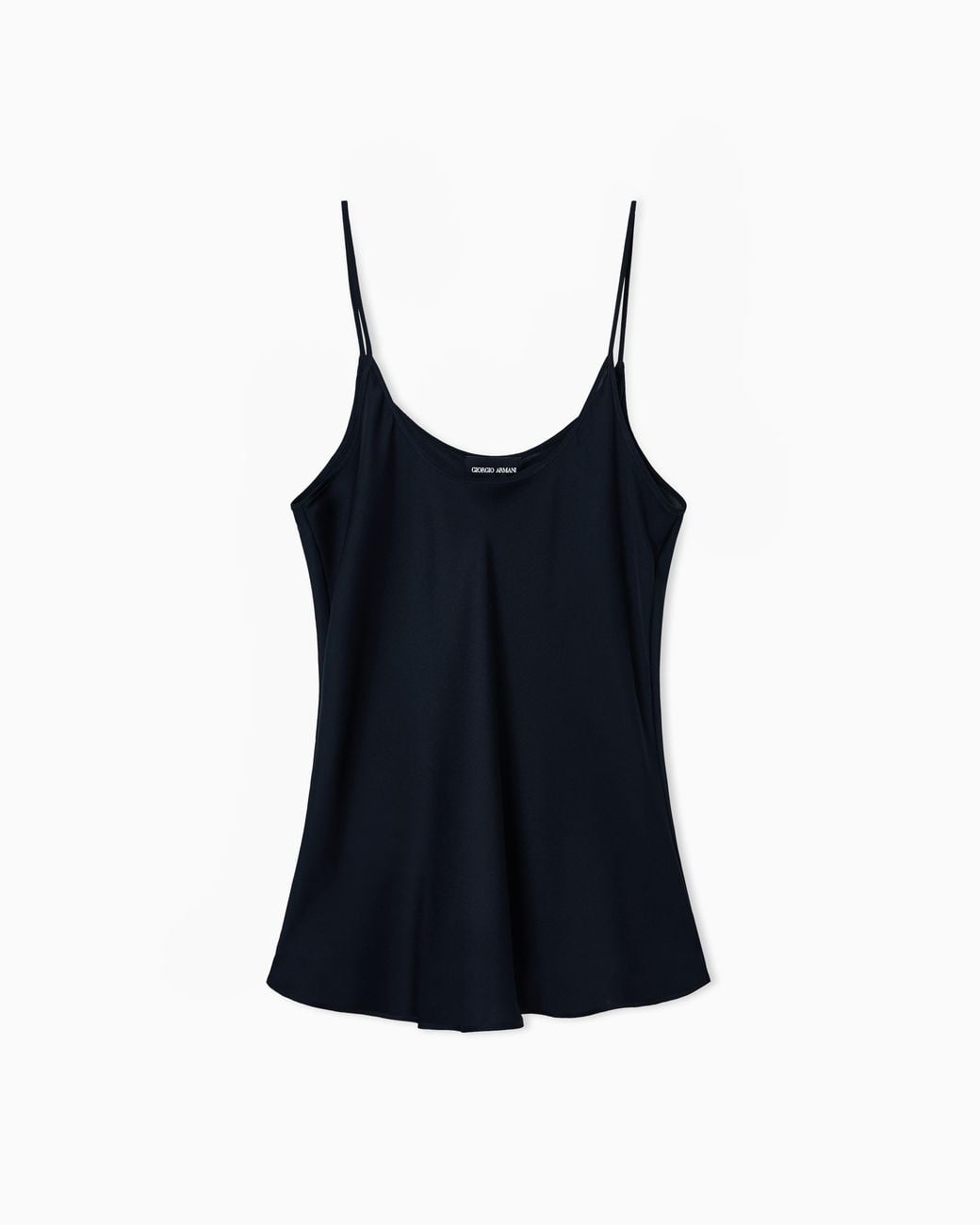 Giorgio Armani Black Silk Charmeuse Top