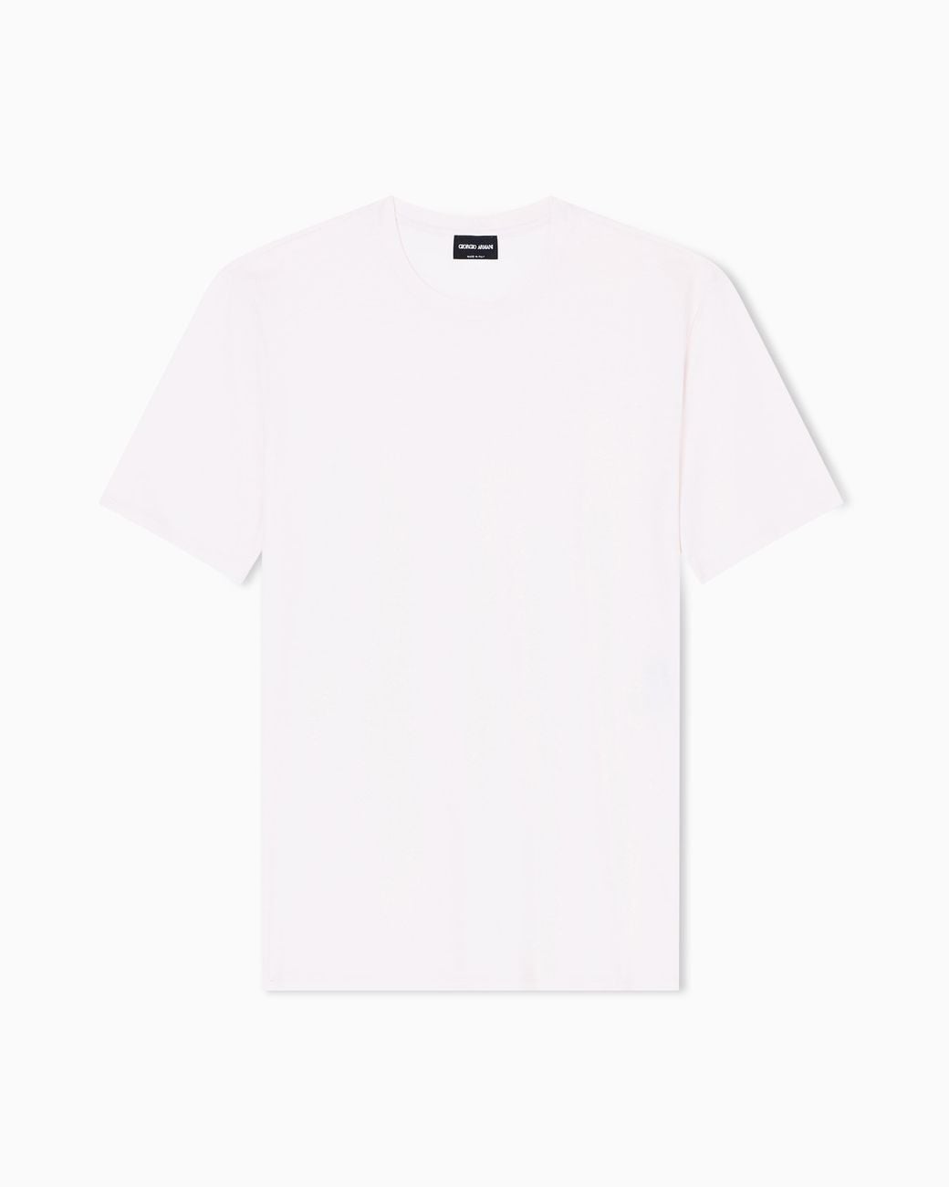 Giorgio Armani White Cotton Crew Neck T-Shirt for men