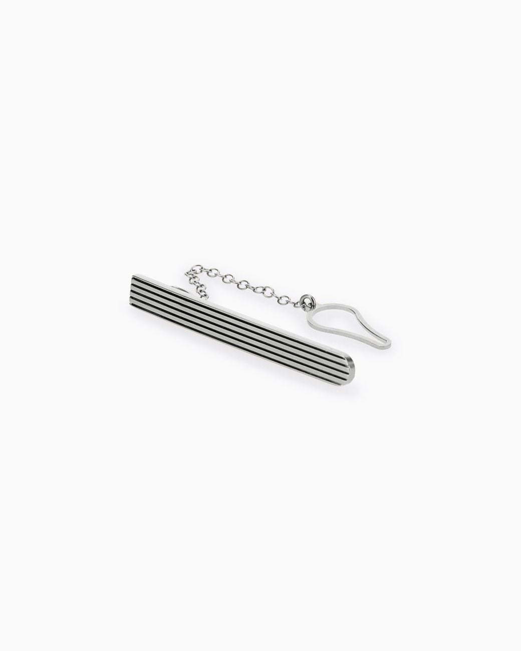 Giorgio Armani White Tie Clip for men