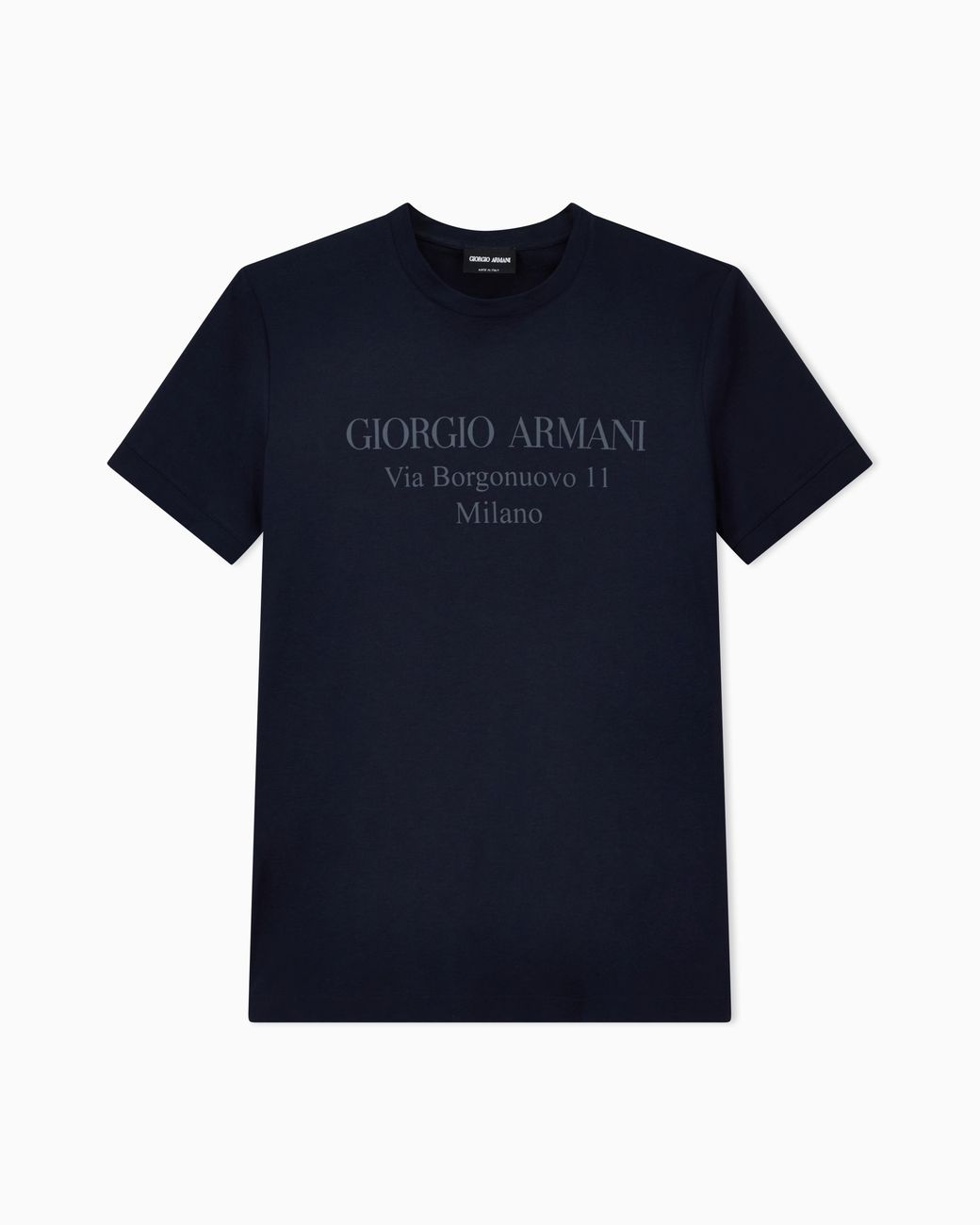 Giorgio Armani Blue Jersey T-Shirt for men