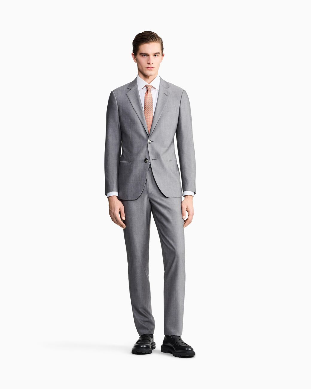 Giorgio Armani Blue Single-Breasted Soho Line Suit for men