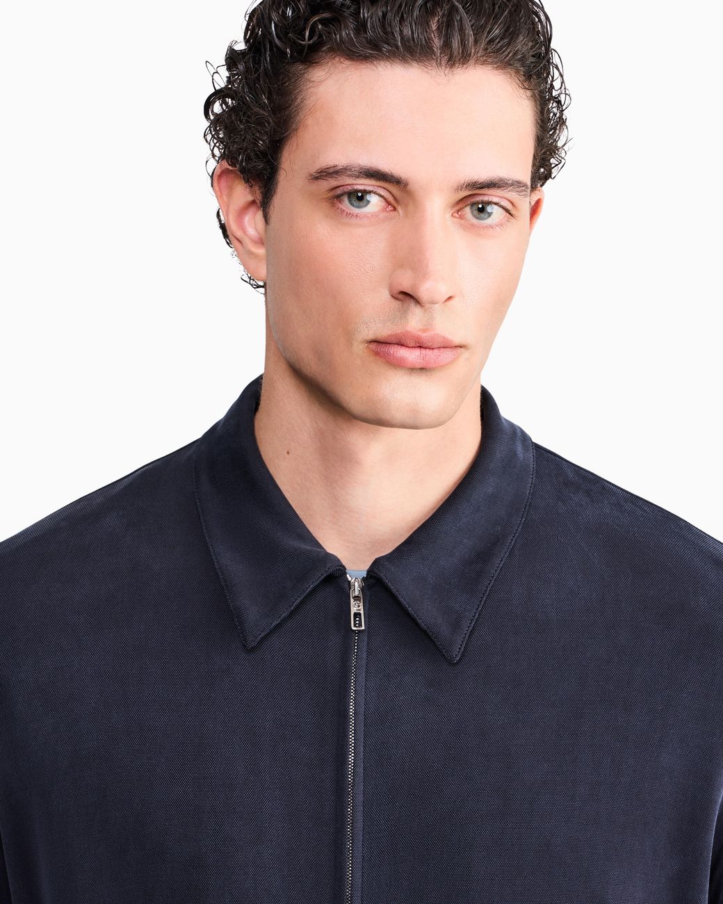 Giorgio Armani Blue Blouson Jacket Regular Fit for men