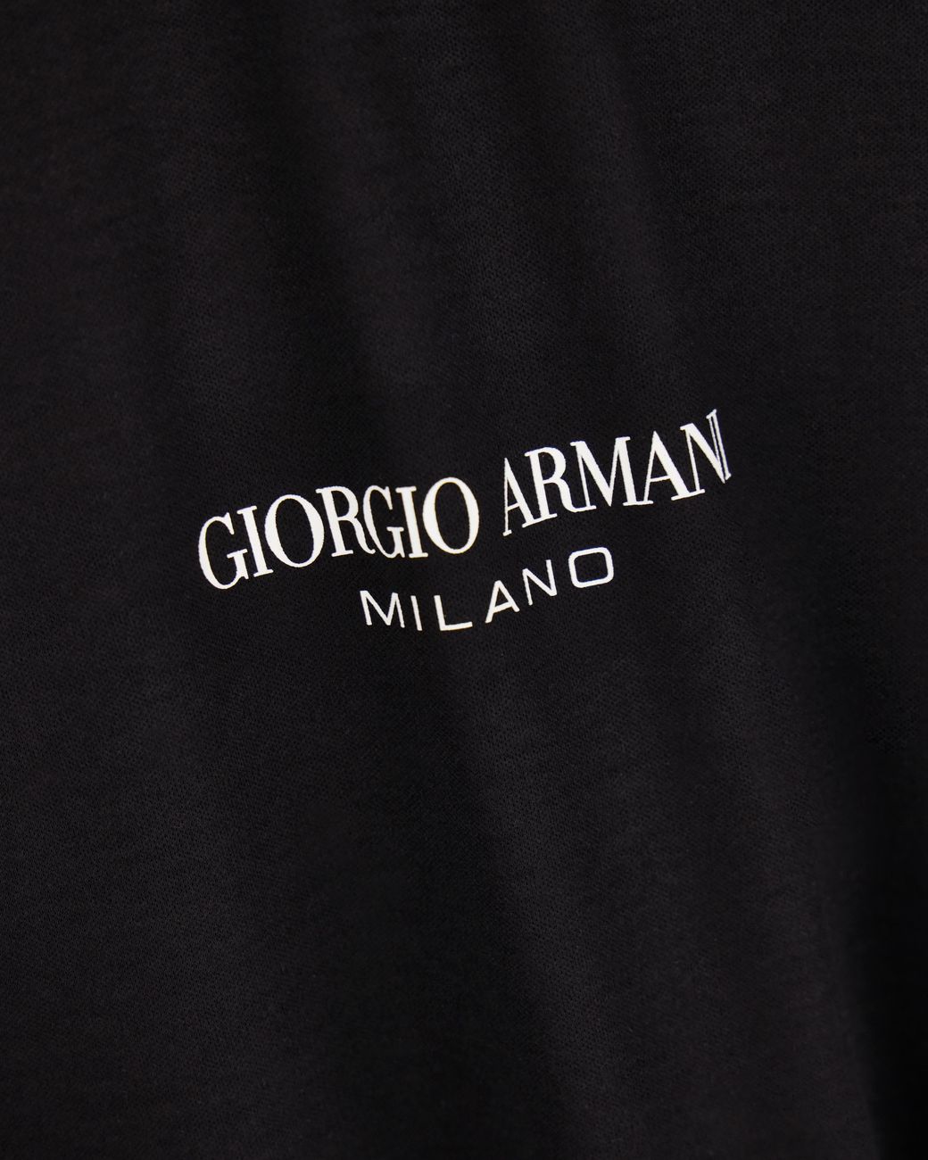 Giorgio Armani Black Crew Neck T-Shirt for men