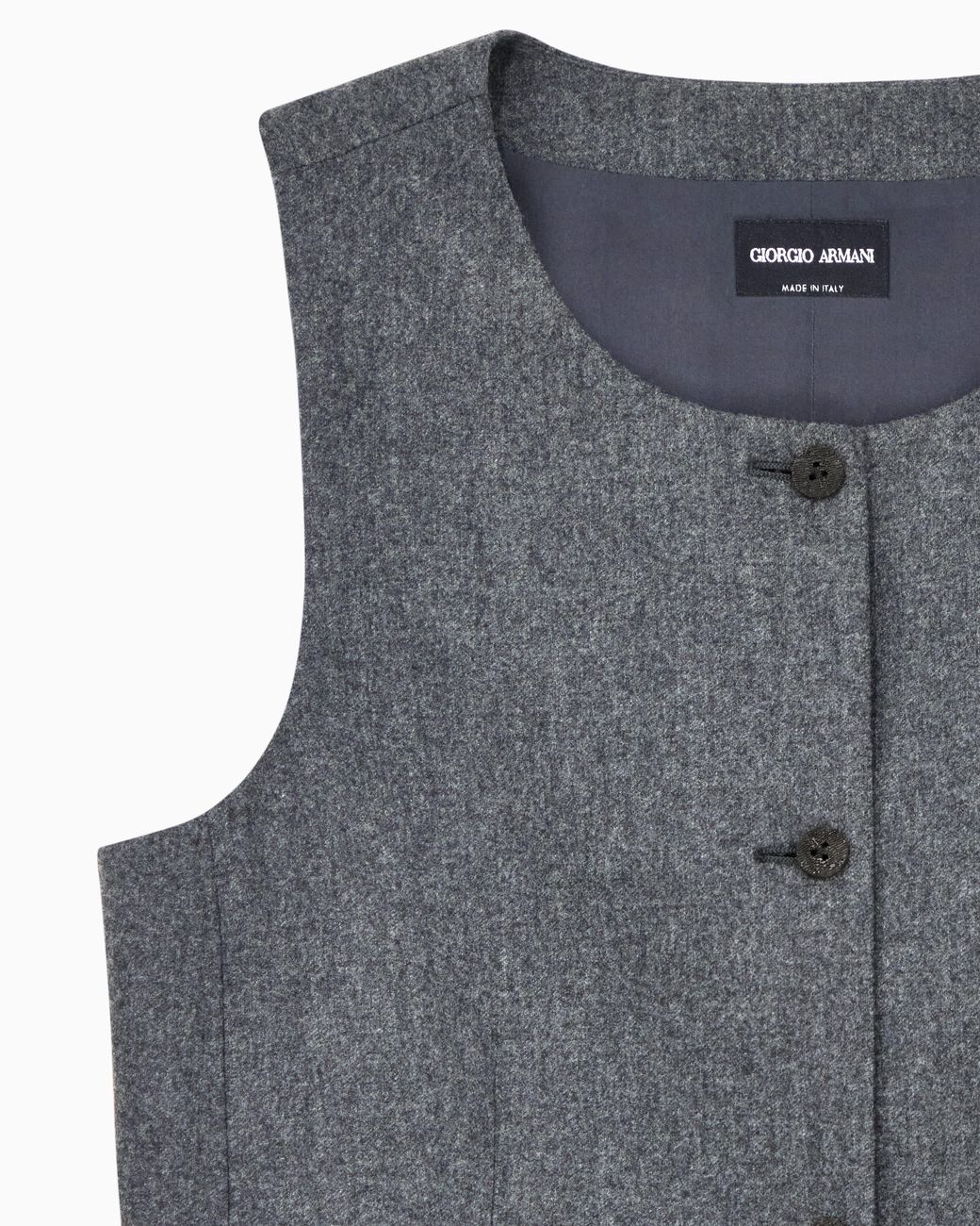 Giorgio Armani Blue Crew Neck Vest
