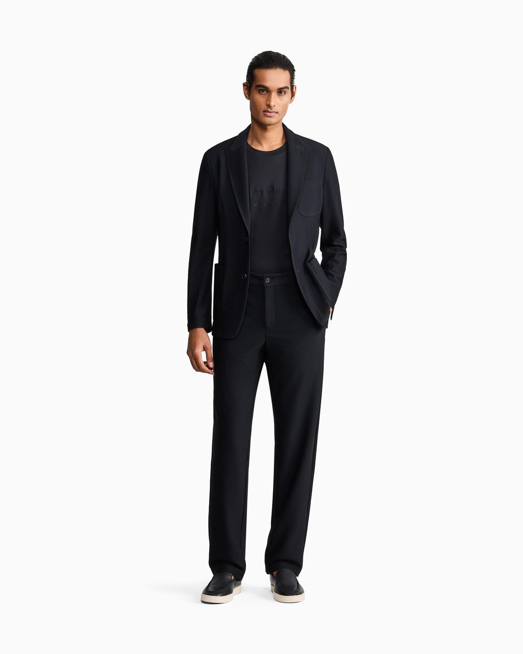 Giorgio Armani Black Regular Fit T-Shirt for men