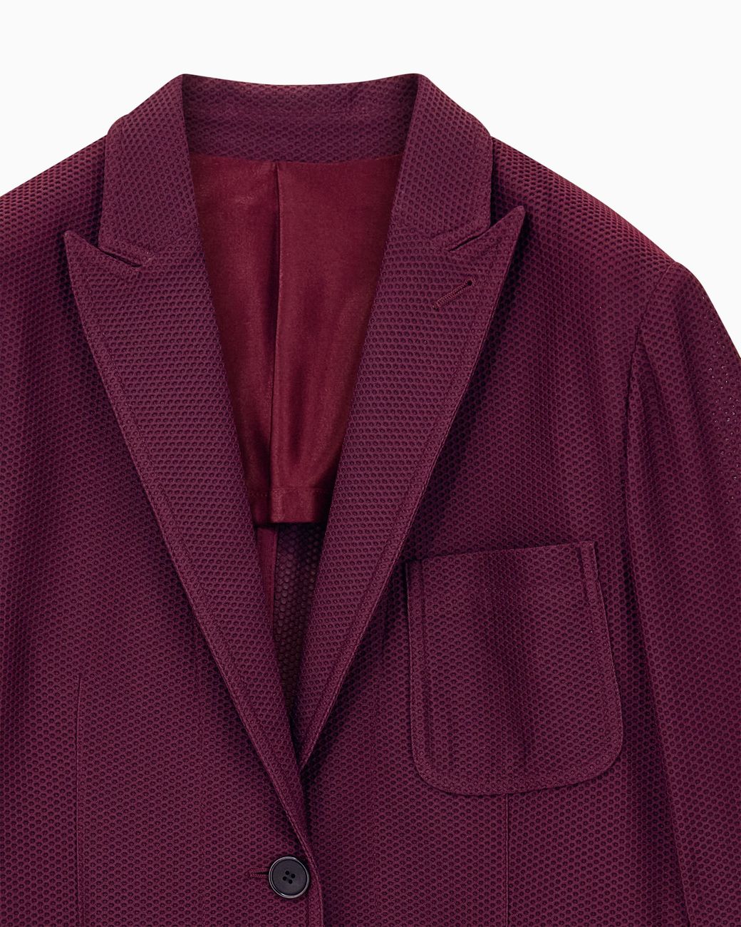 Giorgio Armani Purple Single-Breasted Jacket