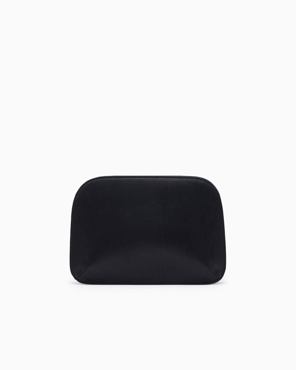 Giorgio Armani Black Satin La Prima Clutch Bag