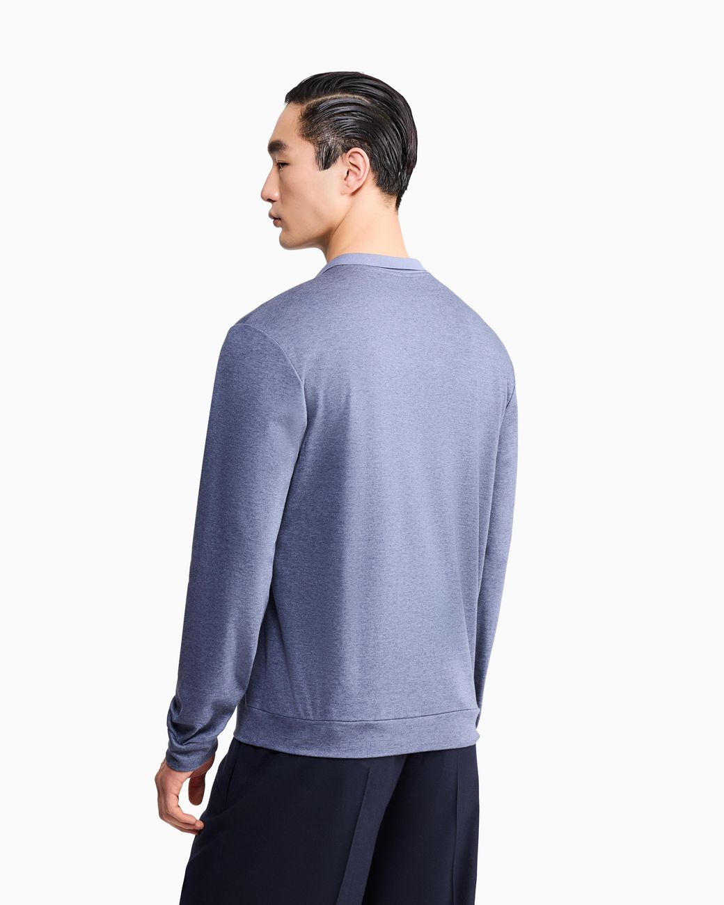 Giorgio Armani Blue Polo Shirt Regular Fit for men