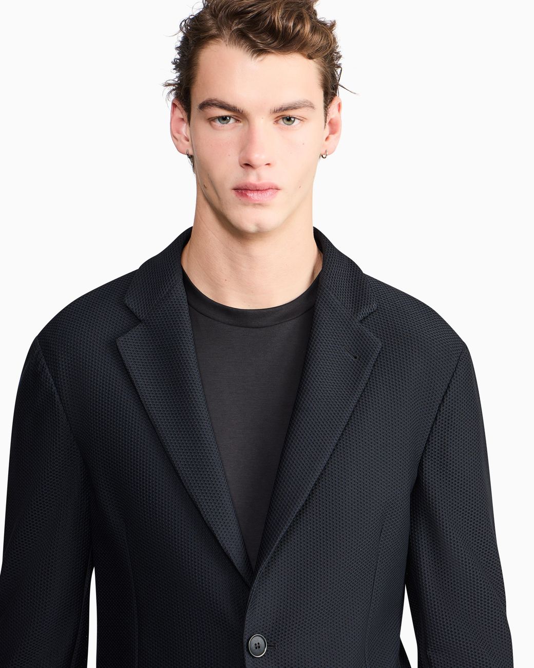 Giorgio Armani Blue Single-Breasted Jacket for men