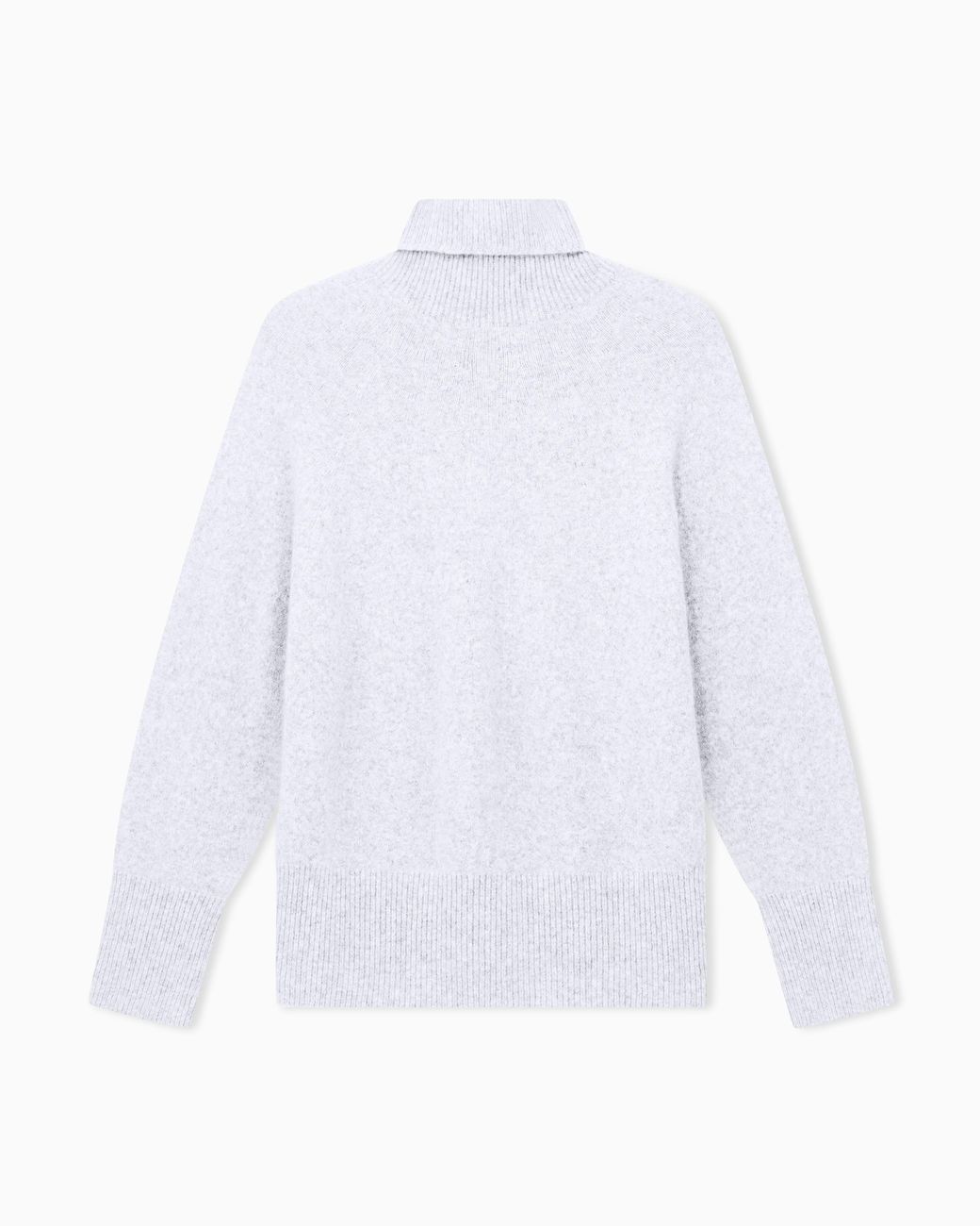 Giorgio Armani White Oversized Turtleneck Sweater