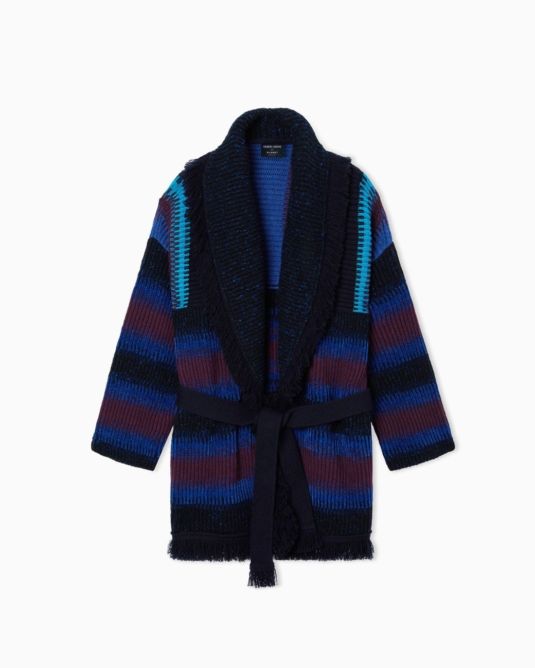 Giorgio Armani Blue For Alanui Cashmere Blend Cardigan
