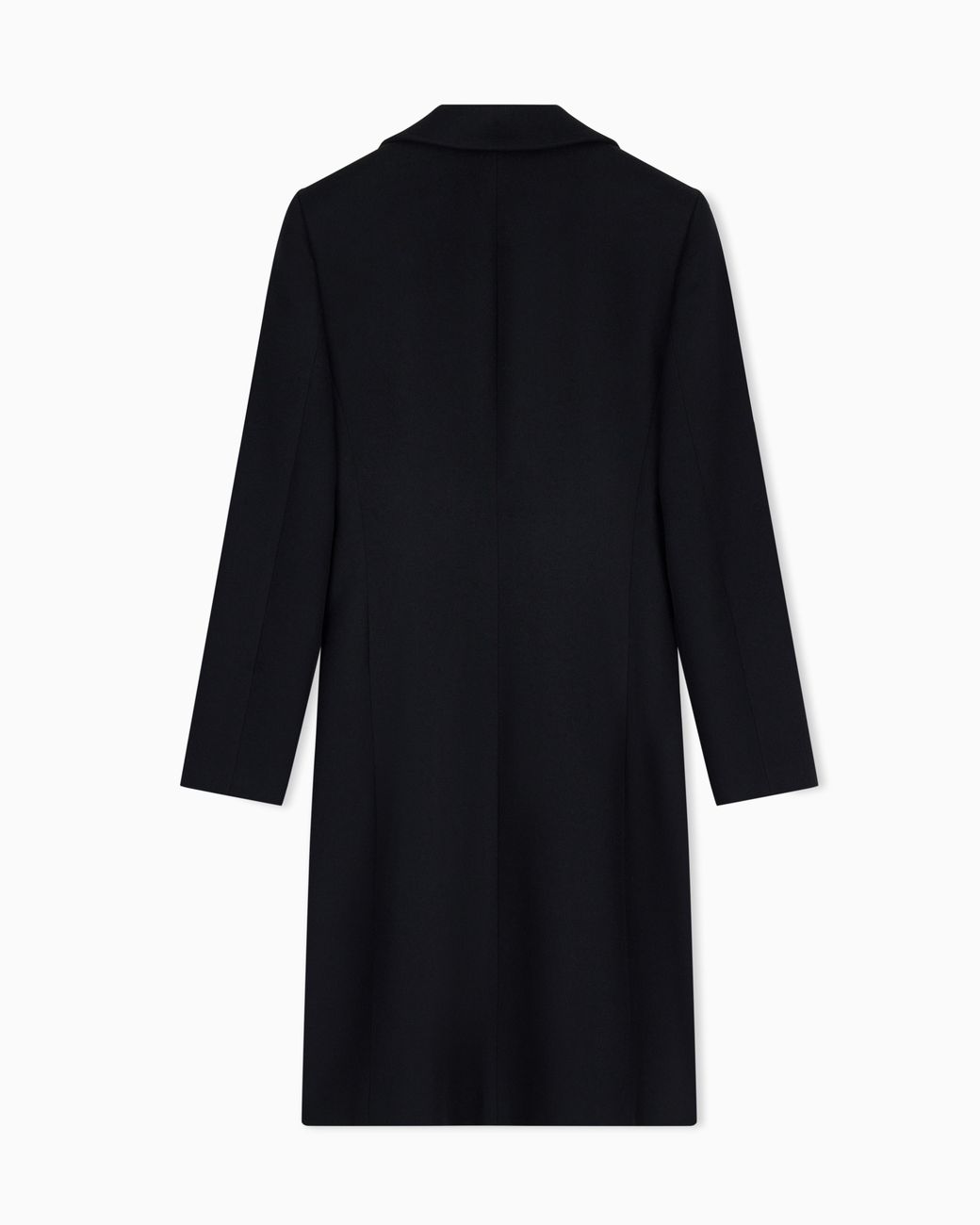 Giorgio Armani Black Pure Cashmere Single-Breasted Coat