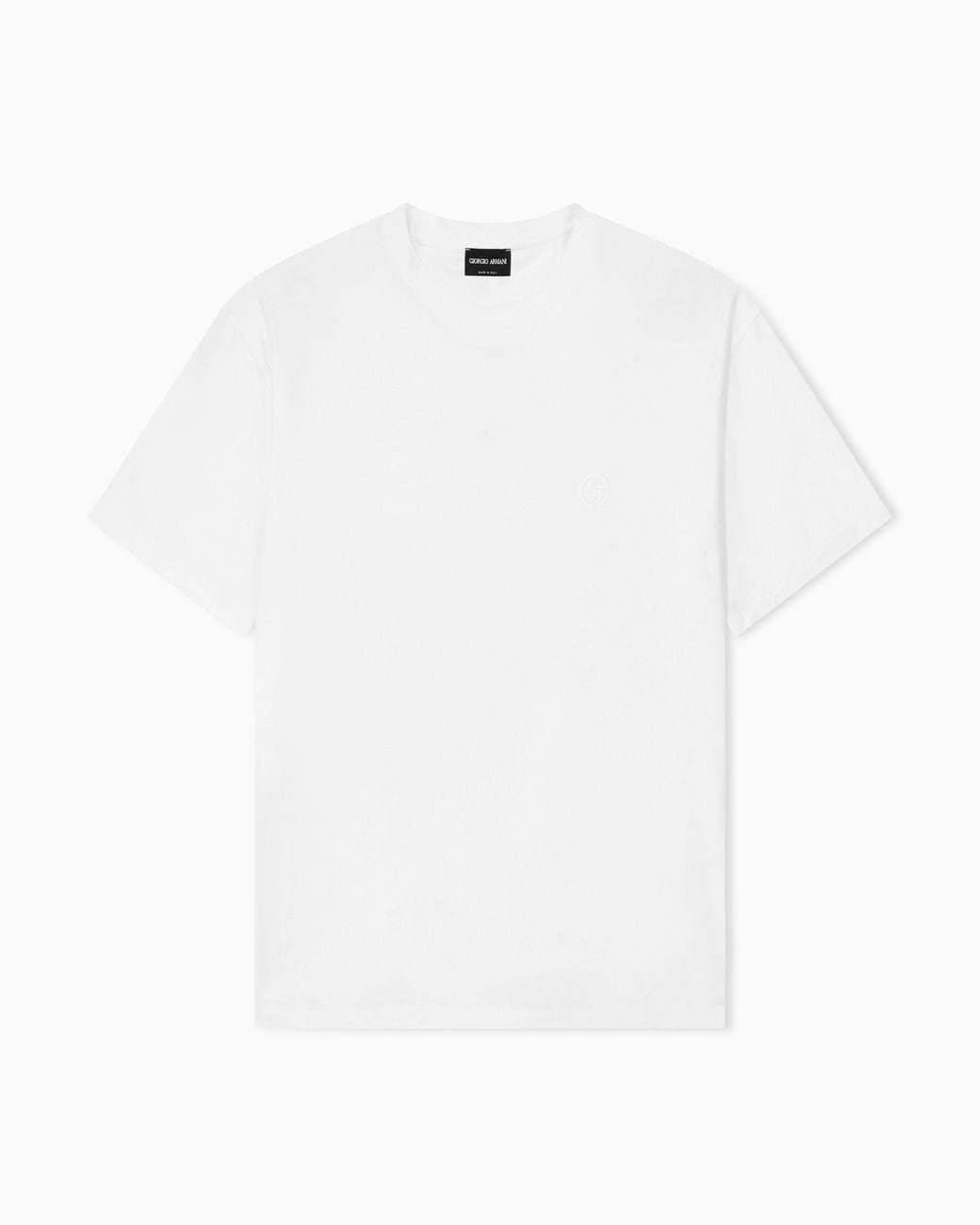 Giorgio Armani White Crew Neck T-Shirt for men