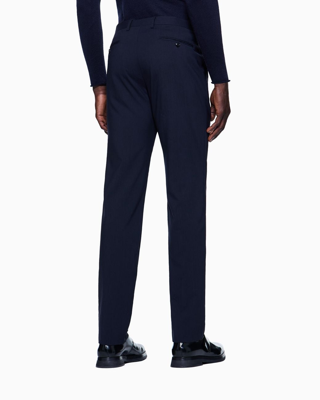 Giorgio Armani Blue Straight Leg Trousers for men