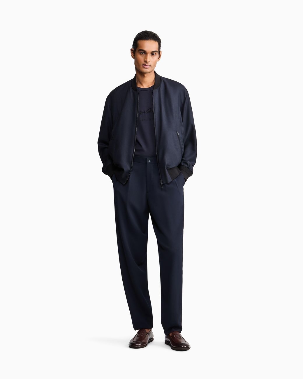Giorgio Armani Blue Regular Fit T-Shirt for men