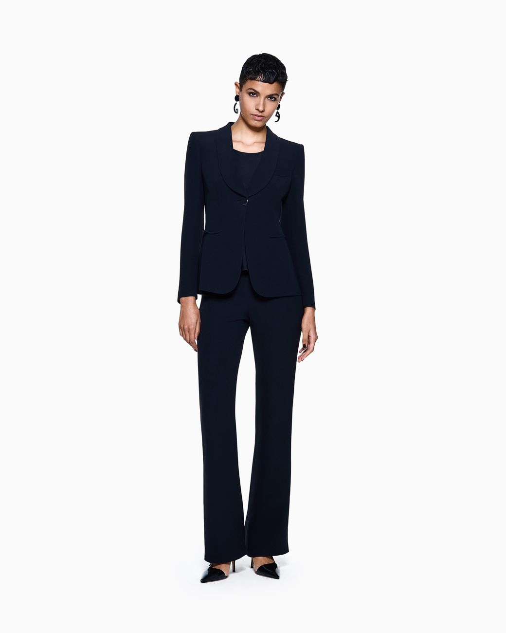 Giorgio Armani Black Pure Silk Tuxedo