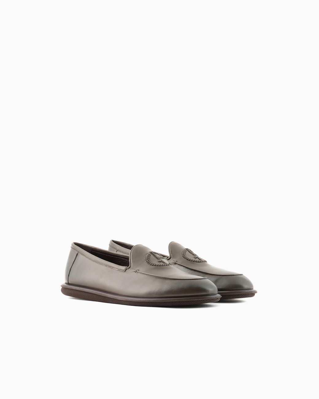 Giorgio Armani White Slip-On Loafer for men