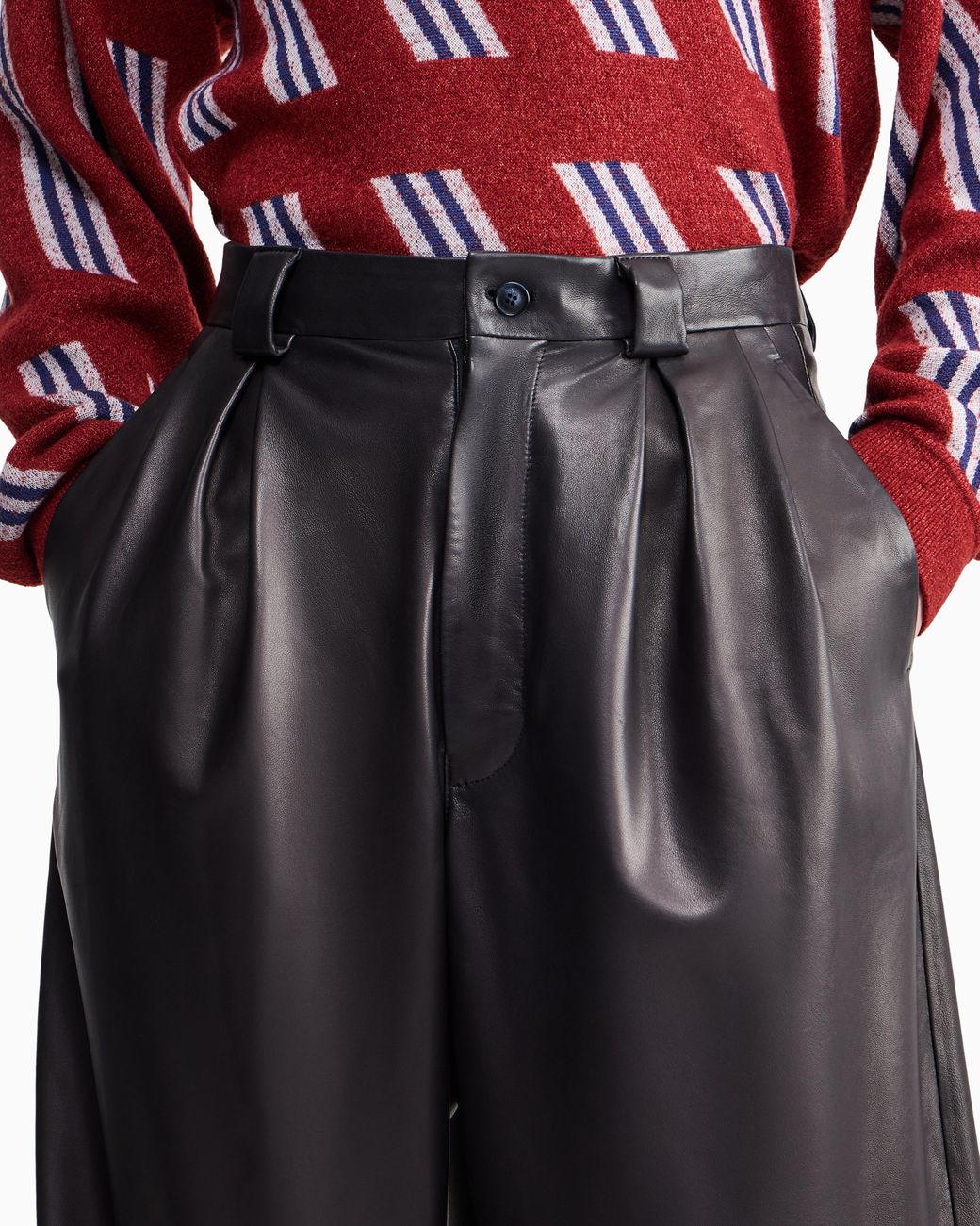 Giorgio Armani Blue Armani/Archivio Ss1981 Double-Pleat Trousers for men