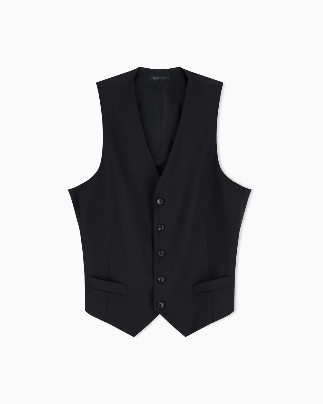 Giorgio Armani Blue Single-Breasted Waistcoat for men