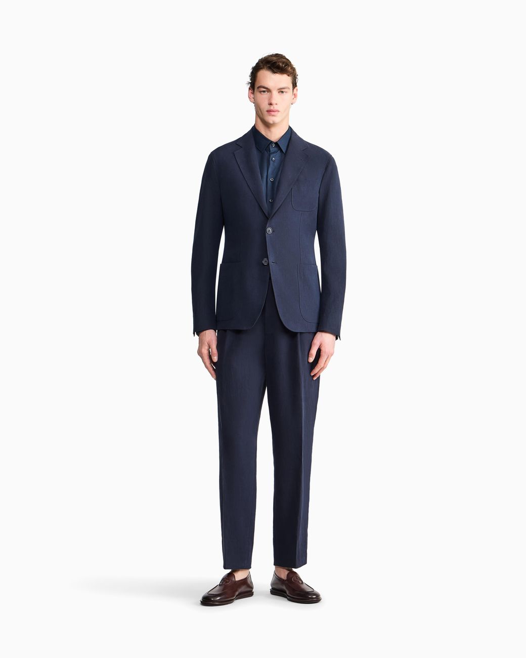 Giorgio Armani Blue Regular-Fit Shirt for men