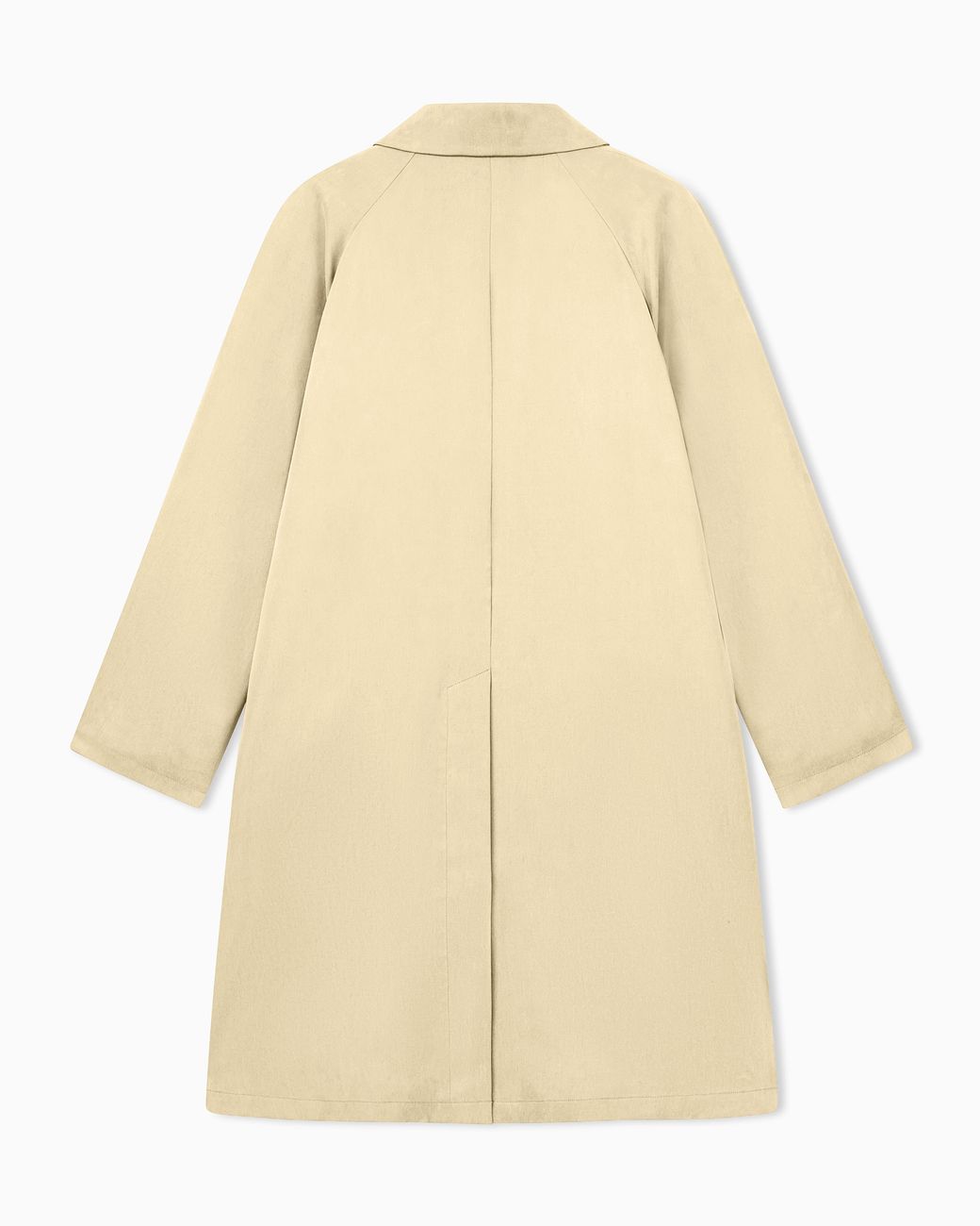 Giorgio Armani Natural Trench Coat Oversized Fit Washed Lyocell Poplin for men