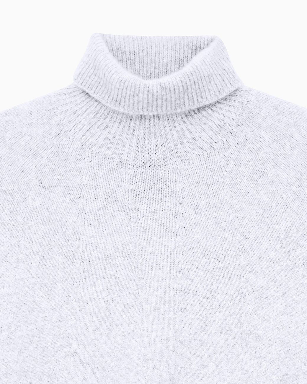 Giorgio Armani White Oversized Turtleneck Sweater