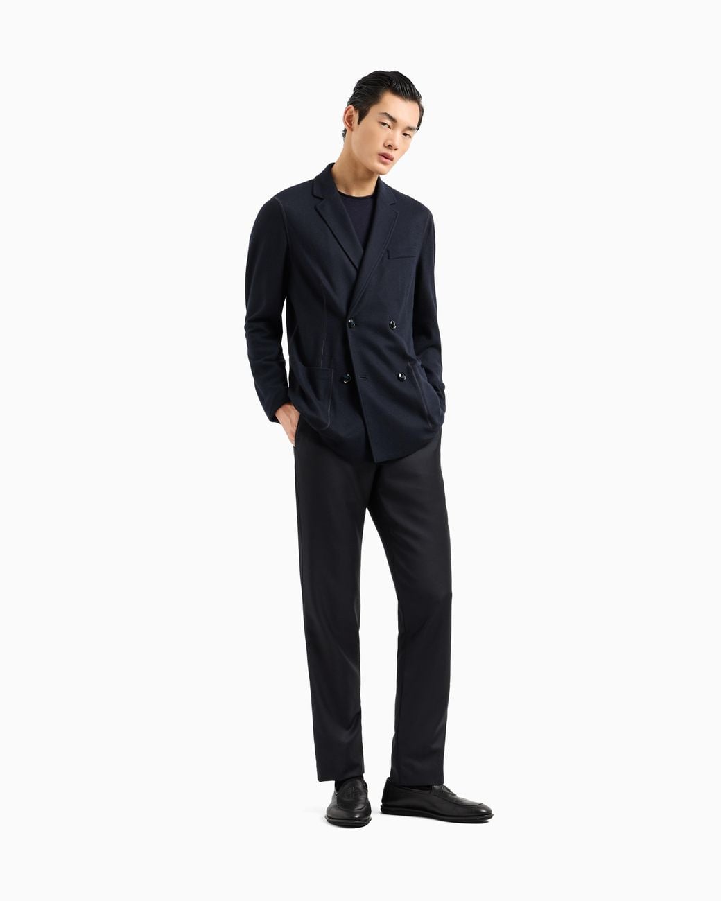 Giorgio Armani Blue Cashmere Jacket for men