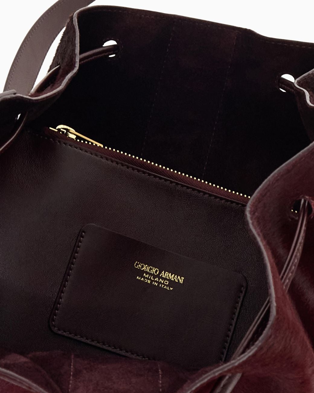 Borsa A Secchiello di Giorgio Armani in Red
