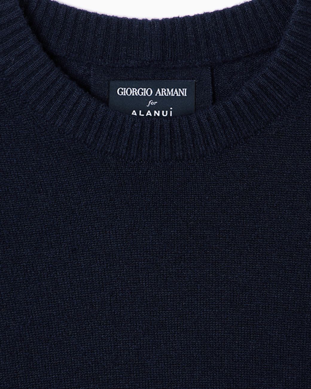 Giorgio Armani Blue For Alanui Cashmere And Silk Crew-Neck Jumper for men