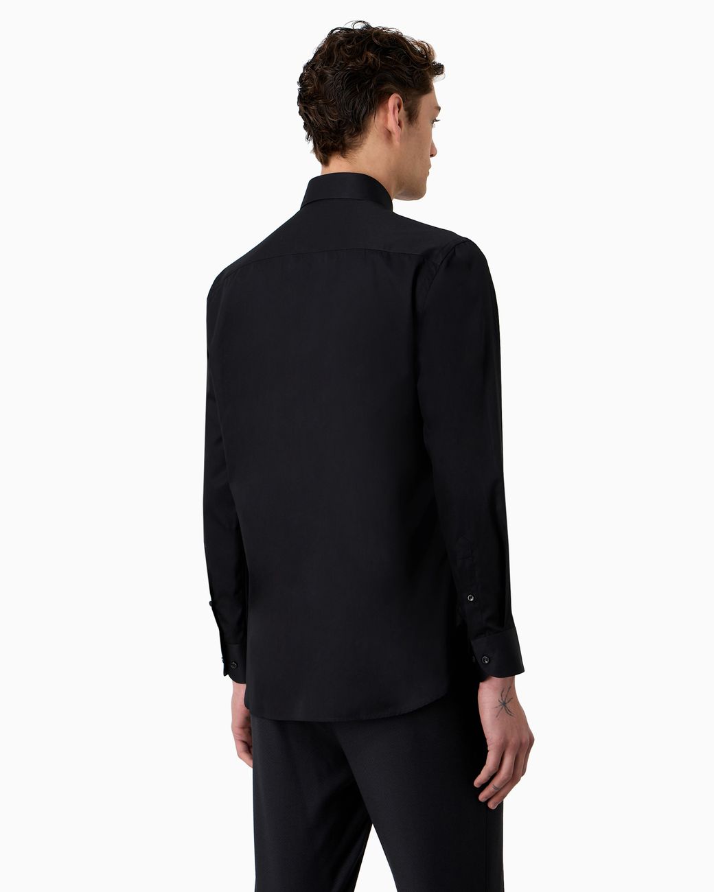 Giorgio Armani Blue Luxury Cotton Twill Shirt for men