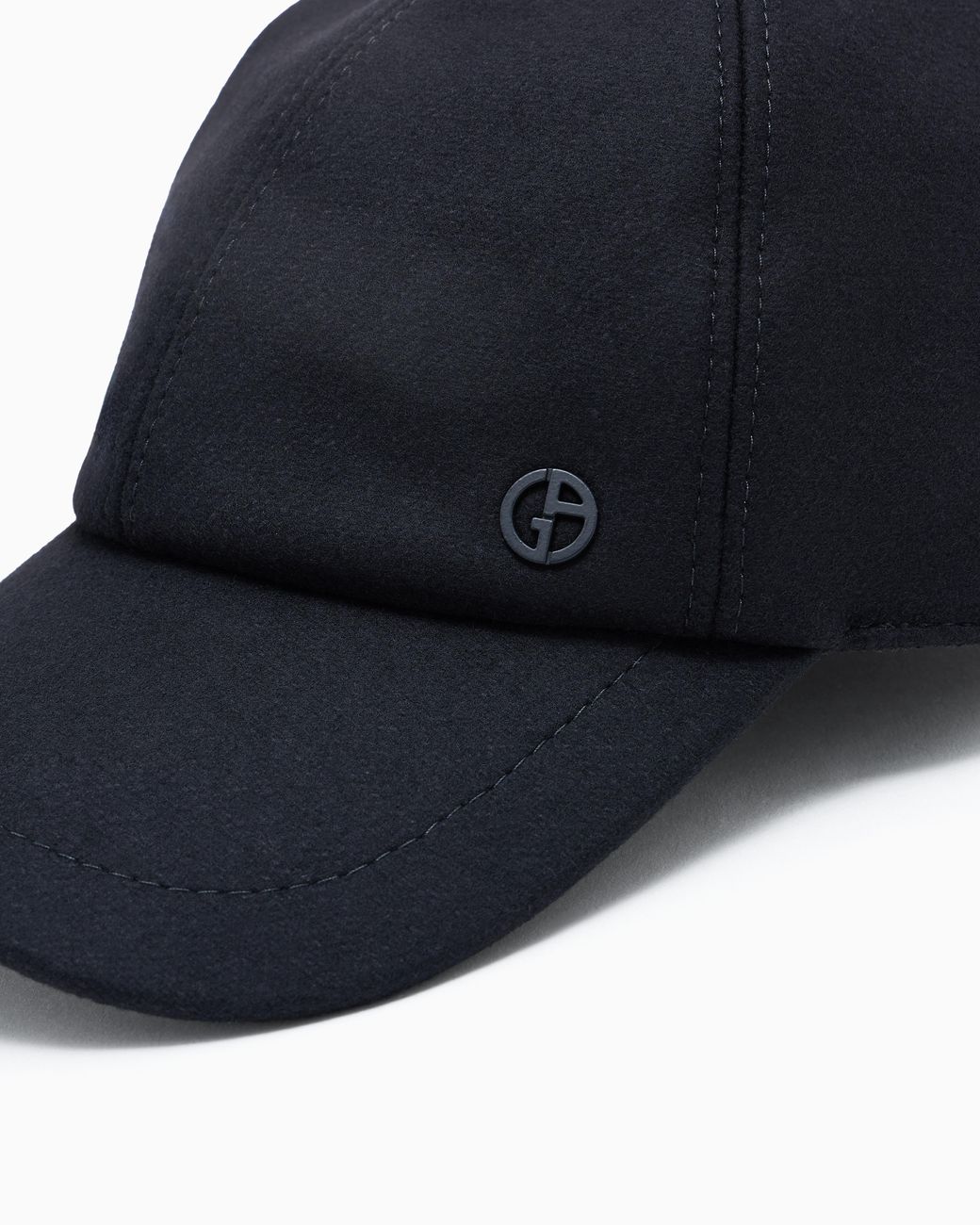 Giorgio Armani Blue Virgin Wool And Cashmere Baseball Cap for men