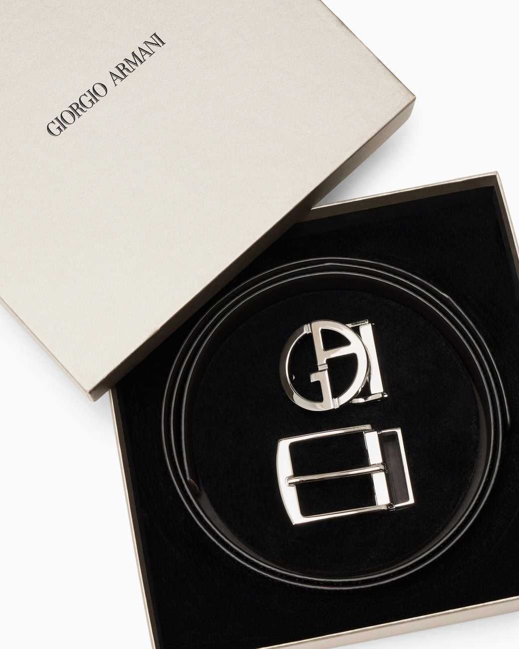 Giorgio Armani White Belts for men