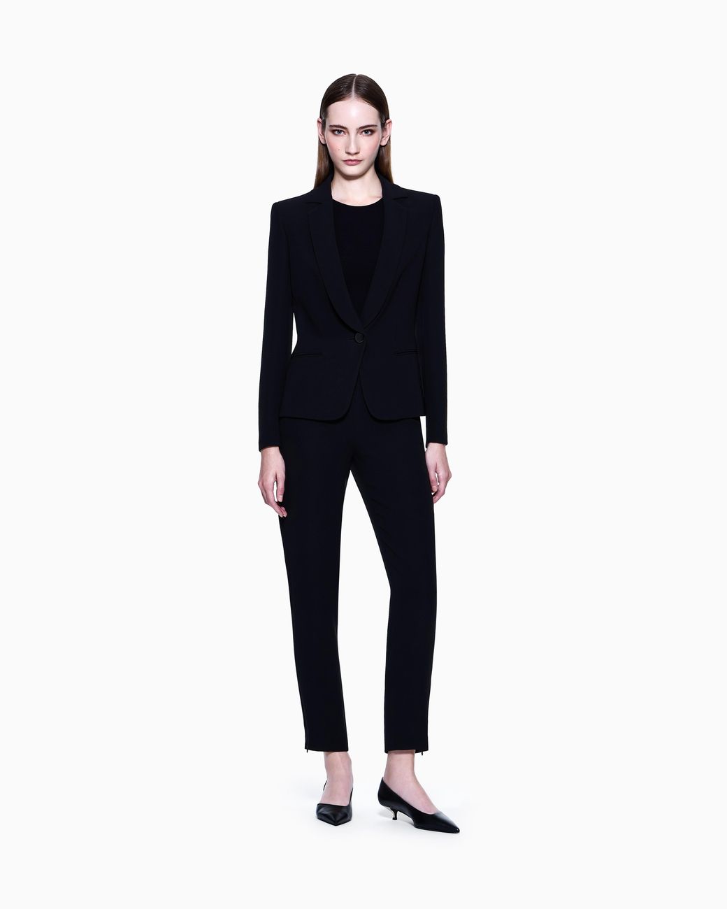 Giorgio Armani Black Crew Neck Jumper