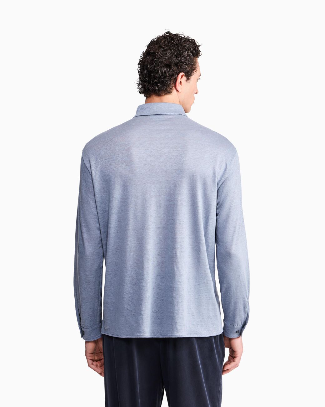 Giorgio Armani Blue Shirt Regular Fit for men