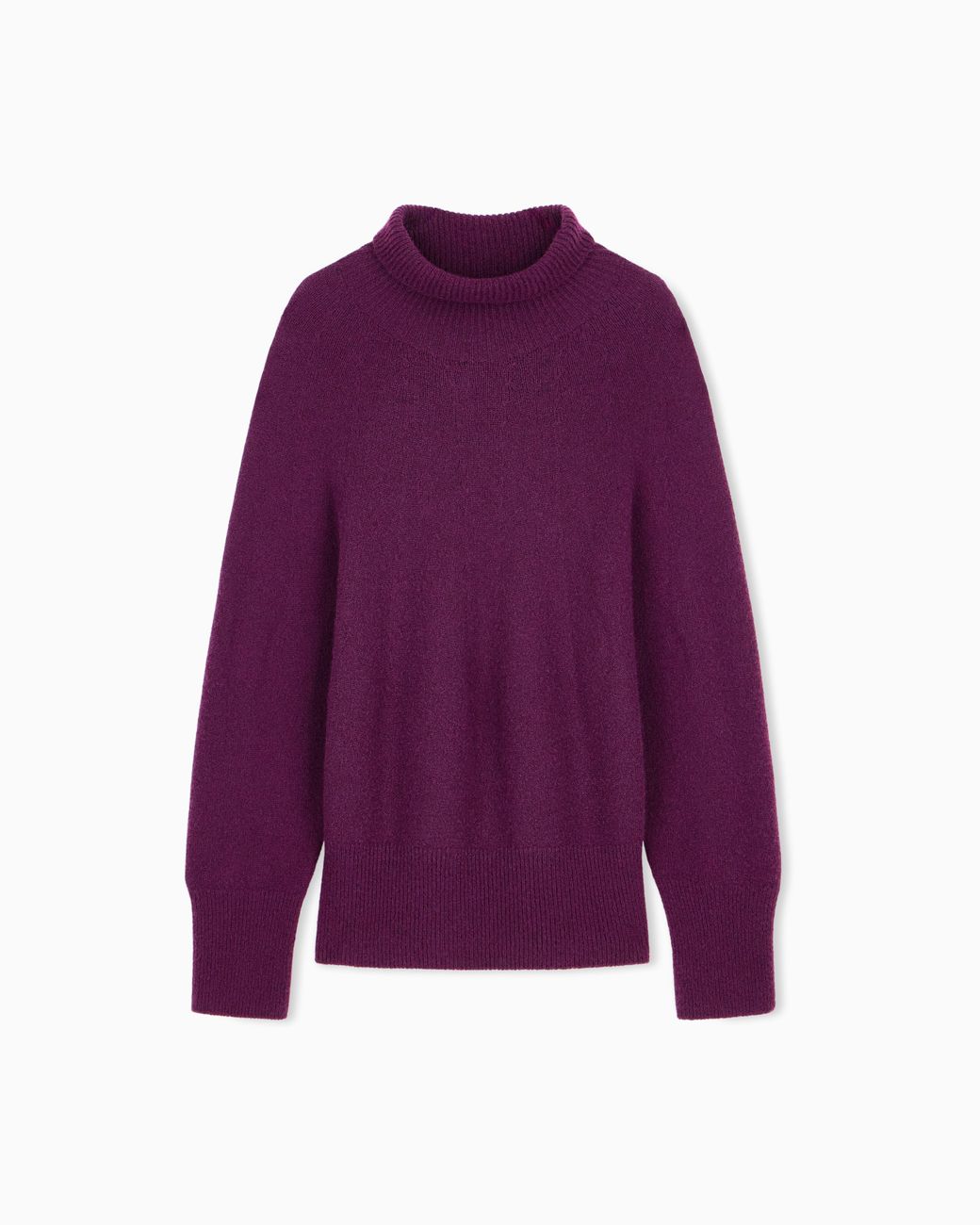Giorgio Armani Purple Oversized Turtleneck Sweater